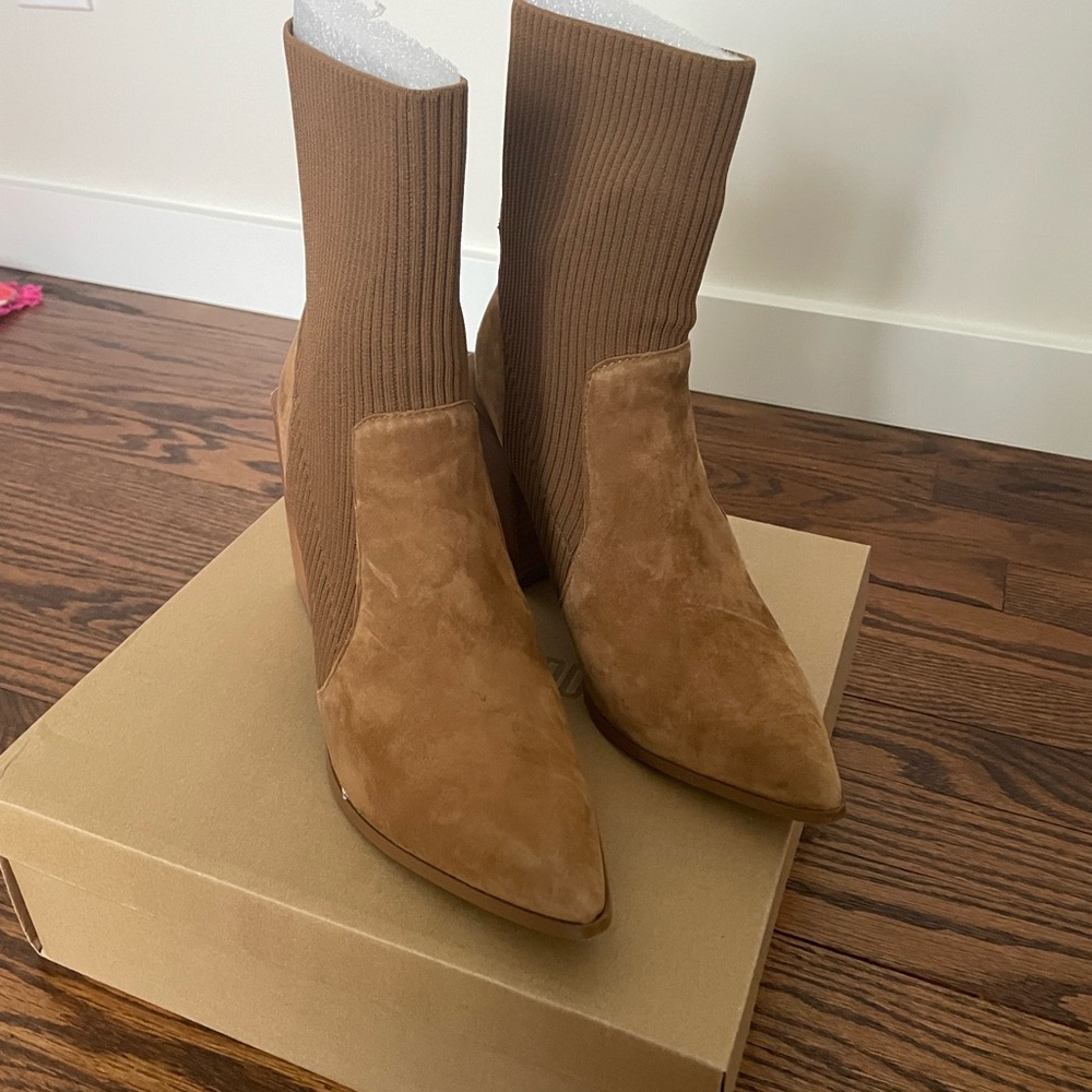 Tan Suede Women's Boots